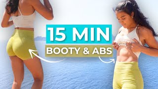 15 MIN  CURVES amp CORE WORKOUT 🔥 Effective for Hourglass Curves [upl. by Nerte159]