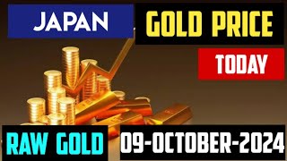 Japan 18k gold price japan 24k gold price Today 09 october 2024 [upl. by Damon]