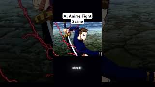 Anime Fight Scene Made with Ai animation crunchyroll [upl. by Ardnassak249]