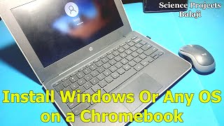 Windows 10 running on my old chromebook 16gb internal storage 4gb ram [upl. by Lede]