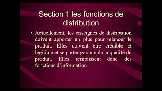 Marketing de Base Chapitre  POLITIQUE DE DISTRIBUTION S3 [upl. by Akenal]