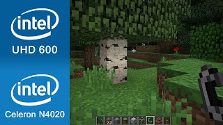 Minecraft Gameplay Intel UHD 600  Intel Celeron N4020 [upl. by Myra849]