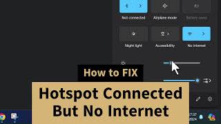 Hotspot Connected But No Internet Access  Internet Not Working on Mobile Hotspot WiFi [upl. by Johnathan931]