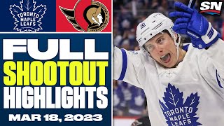 Toronto Maple Leafs at Ottawa Senators  FULL Shootout Highlights  March 18 2023 [upl. by Jillayne]