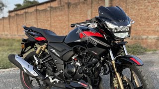 TVS Apache RTR 180 With Riding Modes Detailed Walkaround amp Review  Tvs Apache 180 [upl. by Anatnahs]