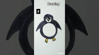 Simple drawing tutorial for Beginners Easy penguin Drawingshortsyoutubeshortsarticon [upl. by Yand]