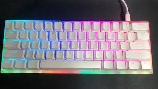 HOW to CHANGE your WOMIER K61’s rgb tutorial [upl. by Ydnik]