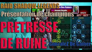 RSL Présentation de Prêtresse De Ruine  RAID SHADOW LEGENDS [upl. by Hoagland290]