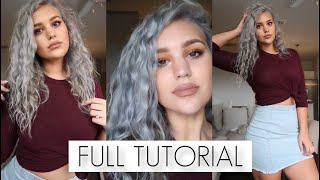 HOW TO SILVER HAIR AT HOME FULL TUTORIAL [upl. by Proudfoot]