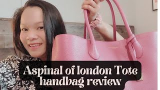 Aspinal of London Tote Bag Review amp What fits inside Mom Bag handbags [upl. by Aenotna333]