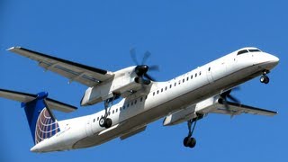 quotTurboprop Tuesdayquot  De Havilland  Bombardier Dash 8 Landings at Newark Liberty Intl Airport [upl. by Johnna970]