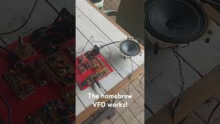 Addition of a homebrew VFO to my homebrew 40m receiver homebrewed hamradio radio tech [upl. by Miharbi]