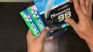 Review Senar Yonex Aerobite Vs BG 66 Ultimax Vs Nanogy 98 [upl. by Clyde]