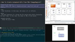 How To Create Animated GIFs from PNG ImageMagick [upl. by Siana338]