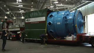 Worlds biggest wind gearbox arrives at WindEnergy Hamburg [upl. by Halyhs9]