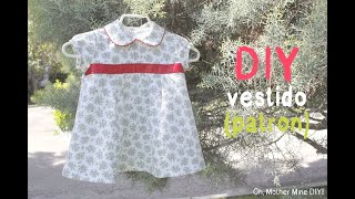 DIY Ropa de bebé Vestido de flores y mangas de globo patrón incluido [upl. by Sheelah]