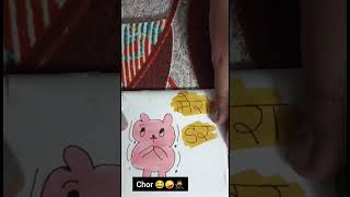 Paper folding drawing 😀😂🤪  shorts viralvideo drawing viralvideo trending [upl. by Dhiman]