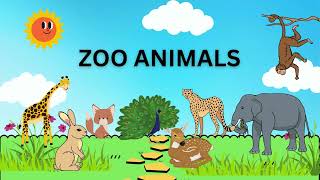 Zoo Animals for Kids  Videos and Sounds of Wild Animals at the Zoo for Children to Learn [upl. by Ennirroc]