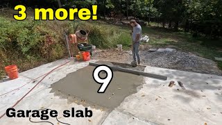 One Man Pours Concrete Part 9 This one is Easy [upl. by Gnal175]