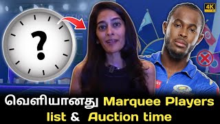 What is marquee player in ipl tamil   ipl 2025 auction date and time  Jofra Archer Ipl tamil [upl. by Iuqcaj519]