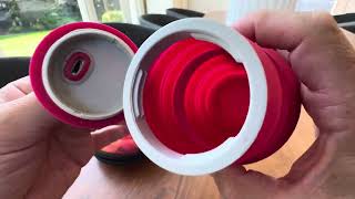 HYDAWAY Collapsible Water Bottle Portable amp Leakproof Food Grade Silicone Review [upl. by Marlena]