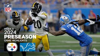 Steelers Top Plays from Preseason Week 3 at Lions  Pittsburgh Steelers [upl. by Marigold]