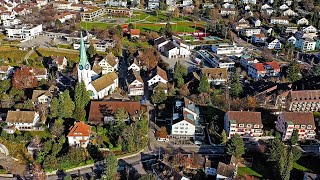 Drone Views of Switzerland in 4k Zollikon [upl. by Holbrooke]