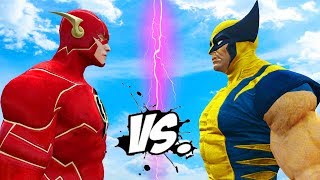 WOLVERINE VS THE FLASH  EPIC SUPERHEROES BATTLE [upl. by Clemence158]