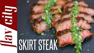 Grilled Skirt Steak Recipe  Skirt Steak Recipe  Chimichurri [upl. by Nnanaej]