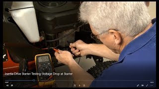 Chapter 4 Inertia Drive Starter TestingVoltage Drop at Starter [upl. by Mccutcheon]