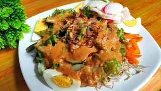 resep bumbu gadogado siram surabaya yang enak  resep gado gado sayuran [upl. by Ran]