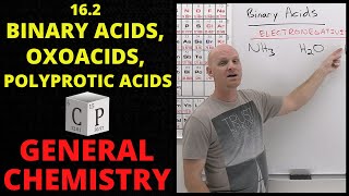 162 Binary Acids Oxoacids and Polyprotic Acids  General Chemistry [upl. by Aynekal]