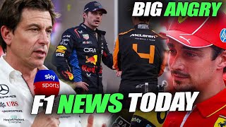 INSANE Mercedes Boss ANGRY to Verstappen Lorris Max TENSION Ferrari Blames Ignoring Blue Flags [upl. by Julissa]