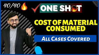 One Shot Revision of Cost of Material Consumed All Cases Covered  NPO Class 12 Accounts  NPO [upl. by Glyn]