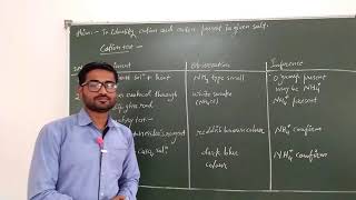 Salt analysis test for ammonium ion NH4 [upl. by Nahsor]