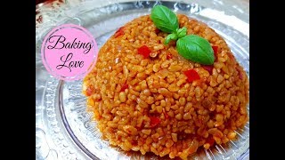 Saftiger BulgurReis I Bulgur Pilavi I Klassische Art I vegan [upl. by Eema951]