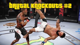 EA Sports UFC 2  Best Brutal Knockouts Compilation 2 [upl. by Weinert]