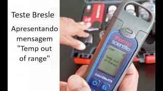 Teste Bresle  quotTemp out of rangequot  Como resolver [upl. by Ress]