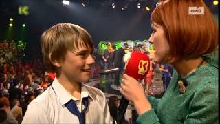 Interview Fabian Feyaerts winnaar Junior Eurosong 2012 [upl. by Kelda]