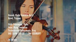 Dvorak Violin Concerto Ravel Tzigane Edith PeinemannViolin [upl. by Molini]