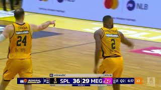 AdmiralBet ABA League 202425 highlights Round 5 Split  Mega MIS 19102024 [upl. by Naened536]