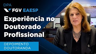 FGV EAESP  DPA  Depoimento Doutoranda [upl. by Blank]