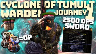 WARDEN CYCLONE JOURNEY FROM ZERO TO HERO PART 1  2500™ ELE DPS SWORD [upl. by Ritch]