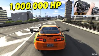 I added 1000000 HP to a Supra [upl. by Ellsworth]