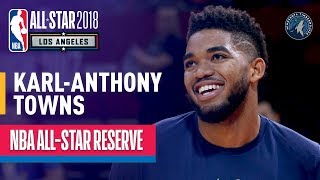 KarlAnthony Towns AllStar Reserve  Best Highlights 20172018 [upl. by Repsihw]