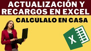 💥📢Actualizacion y Recargos 2024 hazlo en casa en excel📢 [upl. by Idnas]