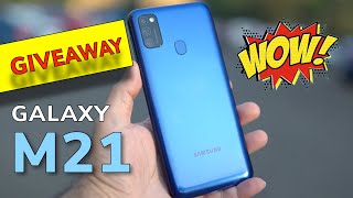 Samsung Galaxy M21 Unboxing 48MP 6000 mAh sAMOLED  wattamonster GIVEAWAY [upl. by Lynne]