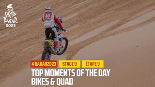 Bikes and Quads Top moments  Stage 9  Dakar2023 [upl. by Zebe]