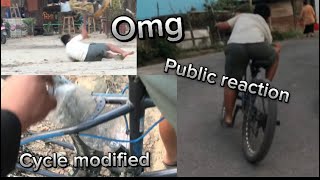 Cycle modified gayara public reaction garda babble vayo [upl. by Ttiwed193]