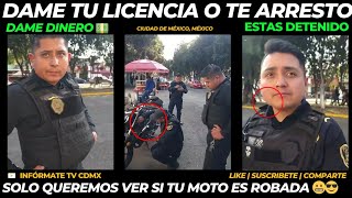 Dame dinero O te llevo al CORRALON policia ssccdmx [upl. by Lemrahs]